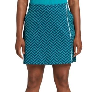 Lady Hagen Blue and Black Chevron Skort